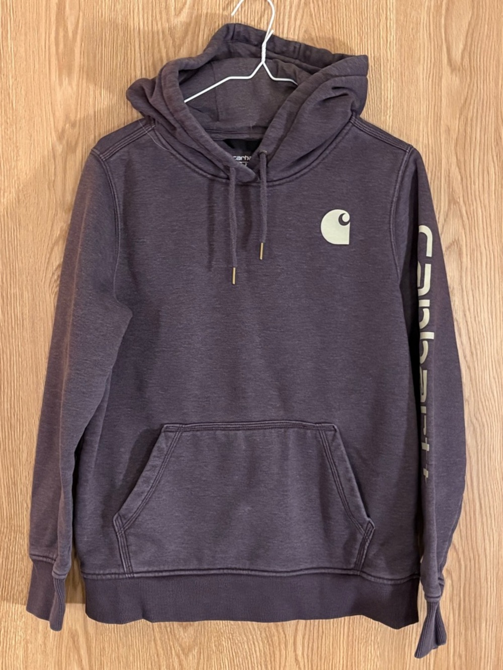 Carhartt Purple Relaxed Fit Logo Hoodie Sweatshirt
